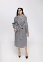 Жіноче пальто демісезонне з вовни з відкладеним коміром і поясом з 44 по 54 розмір (3)