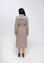 Жіноче пальто демісезонне з вовни з відкладеним коміром і поясом з 44 по 54 розмір (8)