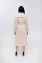 Жіноче пальто демісезонне з вовни з відкладеним коміром і поясом з 44 по 54 розмір (10)