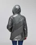 Стьобана куртка демісезонна, виконана з плащової лакової тканини з капюшоном з 44 по 54 розмір (2)