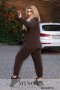 Трикотажний жіночий спортивний костюм на флісі, худі з капюшоном і штани на резинці з 50 по 64 розмір (5)