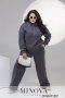 Зимовий жіночий спортивний костюм двійка, кофта оверсайз з блискавкою і вільні штани з 46 по 52 розмір (4)