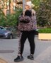 Жіночий спортивний костюм леопардовий, кофта з кишенями і капюшоном та штани на резинці з 48 по 58 розмір (4)