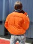Двокольорова коротка курточка на синтепоні з коміром-стійка та кишенями по боках з 42 по 50 розмір (6)