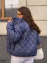 Жіноча демісезонна стьобана куртка з коміром стійкою на кнопках з 50 по 56 розмір (8)