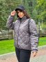 Жіноча демісезонна стьобана куртка з коміром стійкою на кнопках з 50 по 56 розмір (5)