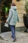 Тепла жіноча куртка з капюшоном на блискавці та зручними кишенями з 54 по 64 розмір (2)