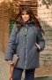 Тепла жіноча куртка з капюшоном на блискавці та зручними кишенями з 54 по 64 розмір (6)