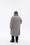 Батальне двобортне жіноче пальто зимове комбіноване з 54 по 76 розмір (2)