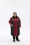 Батальне двобортне жіноче пальто зимове комбіноване з 54 по 76 розмір (5)