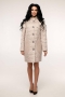 Пальто демисезонное, выполненное из стеганной плащевой  ткани и трикотажа, прямого силуэта с 44 по 54 размер (1)