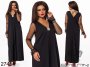 Свободное платье трапеция макси длины с прозрачными рукавами с 48 по 62 размер (1)