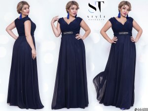 Шикарное вечернее платье в пол размер Универсальный батал - 8389017 - SvitStyle