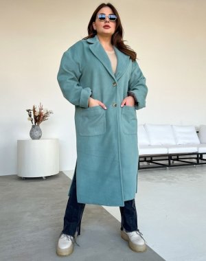 Демисезонне кашемірове пальто с підкладкою с 48 по 58 размер - SvitStyle