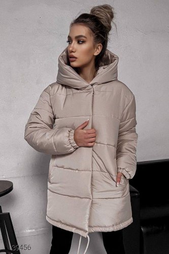 Зимова куртка з капюшоном на силіконі щільністю 300 г.м2. з 42 по 48 розмір - SvitStyle
