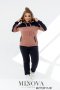 Стильний жіночий спортивний костюм, кофта з капюшоном і кишенями та штани з гумкою на талії з 50  по 64 розмір (1)