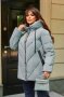 Тепла жіноча куртка з капюшоном на блискавці та зручними кишенями з 54 по 64 розмір (1)