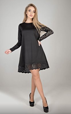Жіноча сукня чорний (Ерін) - 8627406 - SvitStyle