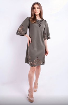 Жіноча сукня хакі (Валенсія) - 8627410 - SvitStyle