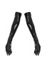 Чорні довгі латексні рукавички А-910 (1)