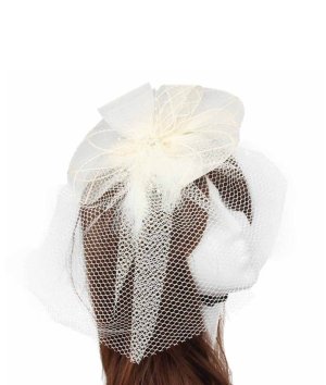 Свадебная шляпка с вуалью А-1030 - 5659018 - SvitStyle