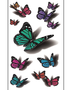 Временная татуировка «Бабочки с тенью» 3D (1)