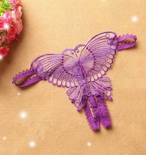 Трусики с бабочкой фиолетовые - 5660810 - SvitStyle