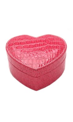 Розовая шкатулка в виде сердца для украшений ТБ-134 - 5660997 - SvitStyle