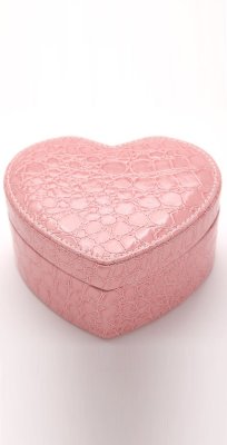 Светло розовая шкатулка в виде сердца для украшений ТБ-136 - SvitStyle