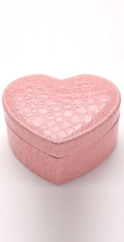 Светло розовая шкатулка в виде сердца для украшений ТБ-136 - SvitStyle