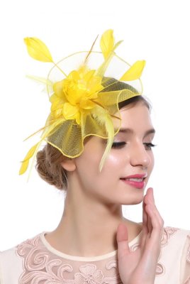 Ошатна жіночий капелюшок жовтого кольору А-1120 - 6179763 - SvitStyle