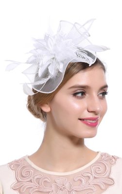 Ошатна жіночий капелюшок білого кольору А-1119 - 6179766 - SvitStyle