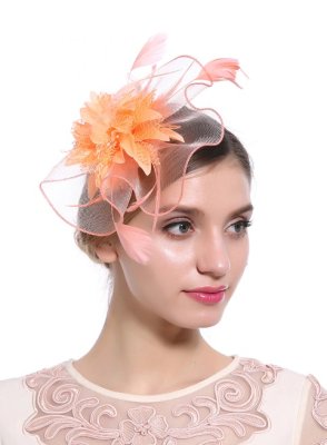 Ошатна жіночий капелюшок персикового кольору А-1115 - 6179774 - SvitStyle