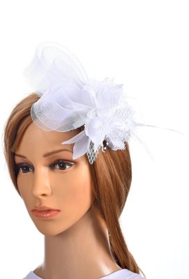 Жіноча дизайнерська капелюшок біла А-1104 - 6179799 - SvitStyle