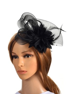 Жіноча дизайнерська капелюшок чорного кольору А-1097 - 6179817 - SvitStyle