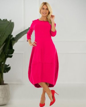 Бавовняне плаття – тюльпан кольору фуксія зробить ваш вигляд яскравим та свіжим. М896 Розмір:One-Size - 8601184 - SvitStyle