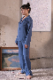 Пижама брюки блуза натуральный шелк и хлопок Hortensia Гортензия (8)