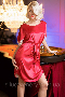 Туника платье домашнее с карманами Ruby 7174 Mia-Amore Рубиновый (4)