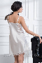 Сорочка ночная женская кружевная. Комбинация с кружевом. Ночная рубашка белая Mia-Amore Афродита 2160 S (2)