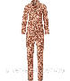 Теплый флисовый домашний комплект 'Giraffe' Rebelle Нидерланды оранжево-белый мягкий флис (12)