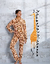 Теплый флисовый домашний комплект 'Giraffe' Rebelle Нидерланды оранжево-белый мягкий флис (14)