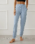 Женский домашний комплект брюки кофта Valery голубой (10)