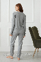 Пижама брюки кофта длинный рукав домашний трикотажный костюм Paula Серый (3)