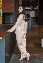 Пижама женская шелковая с брюками Beige Peach рубашка длинный рукав Бежевый XXL (3)