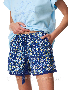 Пижама шорты блуза Key LNS-997 голубой (8)