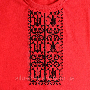 Женская вышитая футболка красная Тризуб короткий рукав (10)