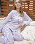 Сиреневая пижама женская трикотаж Massana Испания P731227 (5)