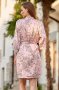 Женский атласный халат с поясом на запах розовый Rosemary 8693 Mia-Amore 2XL/3XL (3)