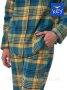 Теплая пижама женская фланелевая со штанами хлопок Key LNS 407 Польша (10)