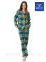 Теплая пижама женская фланелевая со штанами хлопок Key LNS 407 Польша (6)